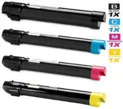 Compatible Xerox WorkCentre 7425 7428 7435 Toner Cartridges (4-Pack KCMY)