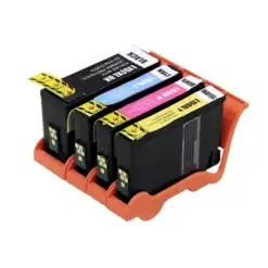 Compatible Lexmark 150XL 4-Set High Yield Ink Cartridges: 1 each of Black / Cyan / Magenta / Yellow