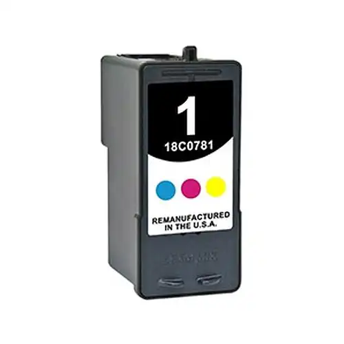 Remanufactured Lexmark 18C0781 (#1) Color Inkjet Cartridge