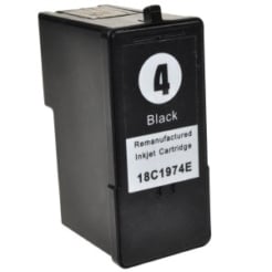 Remanufactured Lexmark 18C1974 (#4) Black Inkjet Cartridge