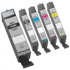 Compatible Canon PGI-280XXL & CLI-281XXL Super High-Yield Ink Cartridge 5-Piece Combo Pack