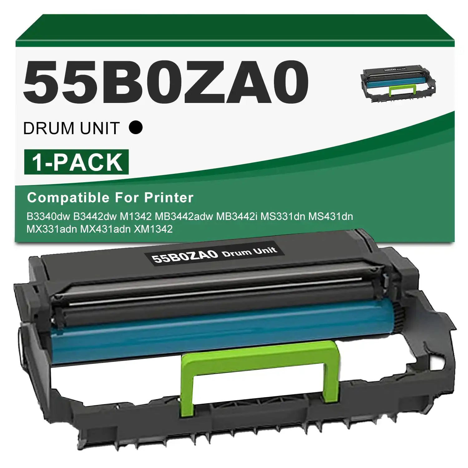 Compatible Lexmark 55B0ZA0 (55B0Z00) Black Drum Unit