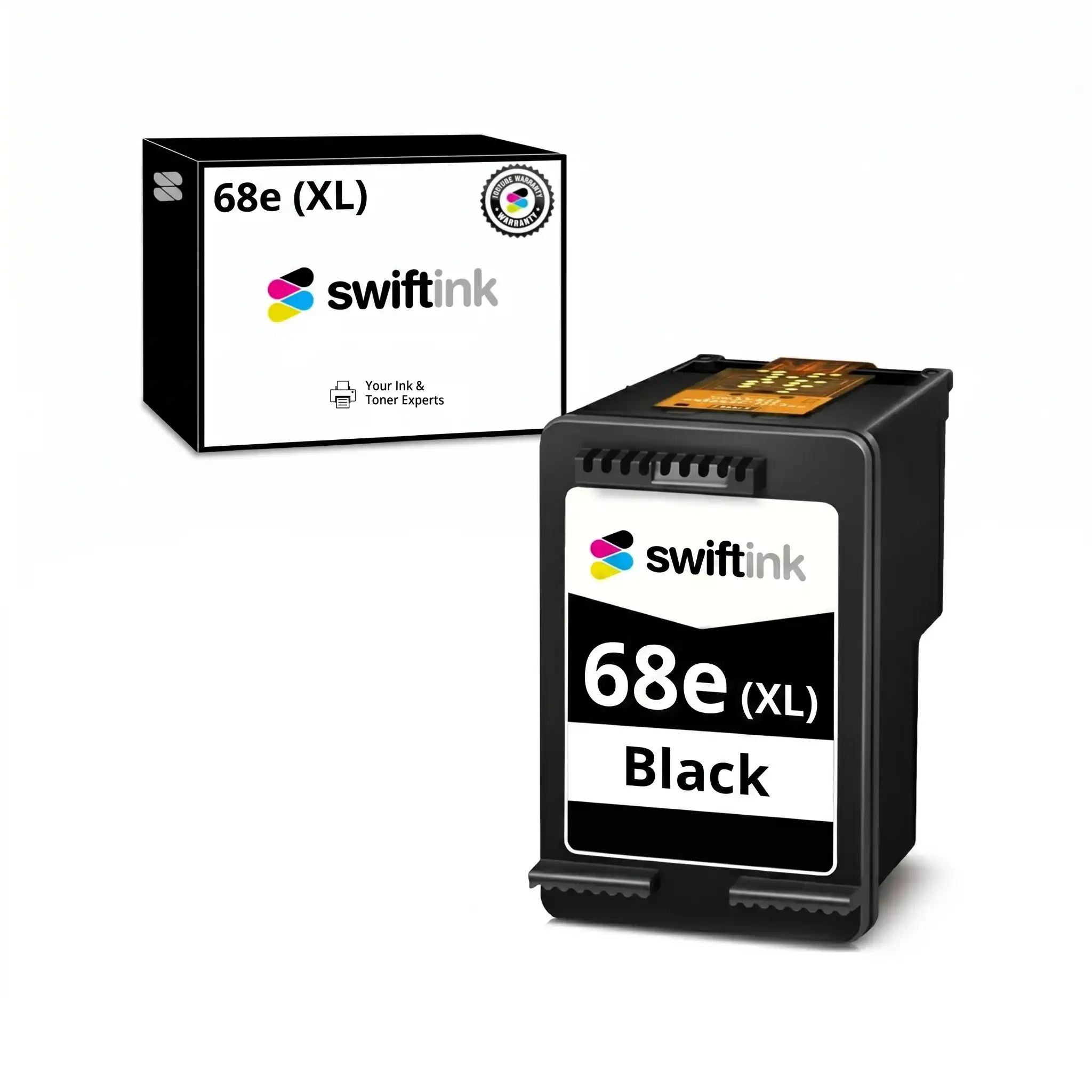 Remanufactured HP 68e (XL) Black Ink Cartridge - 7FP22TN