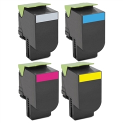 Remanufactured Lexmark 701X Extra High Yield (Black, Cyan, Magenta, Yellow) Laser Toner Cartridge Set of 4