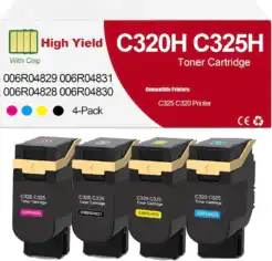 Compatible Xerox C320/C325 High Capacity 4-Set Toner Bundle