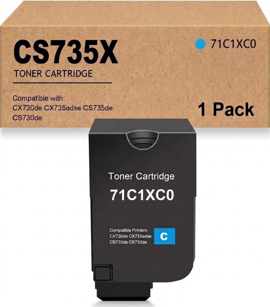 Compatible Lexmark 71C1XC0 Cyan Toner Cartridge - Extra High Yield