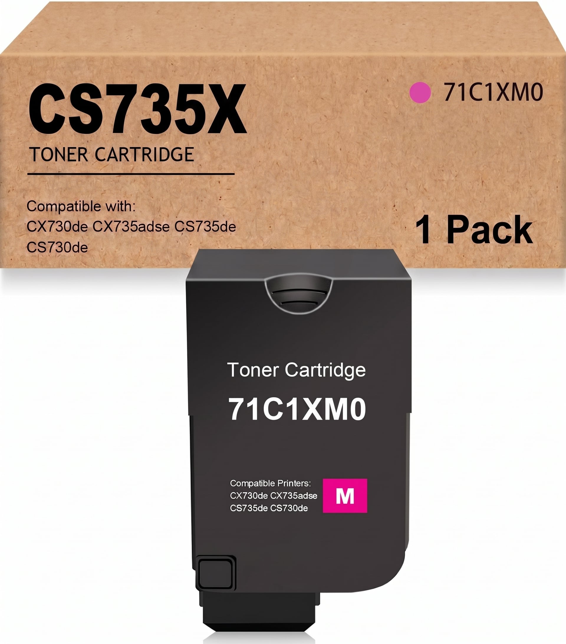 Compatible Lexmark 71C1XM0 Magenta Toner Cartridge - Extra High Yield
