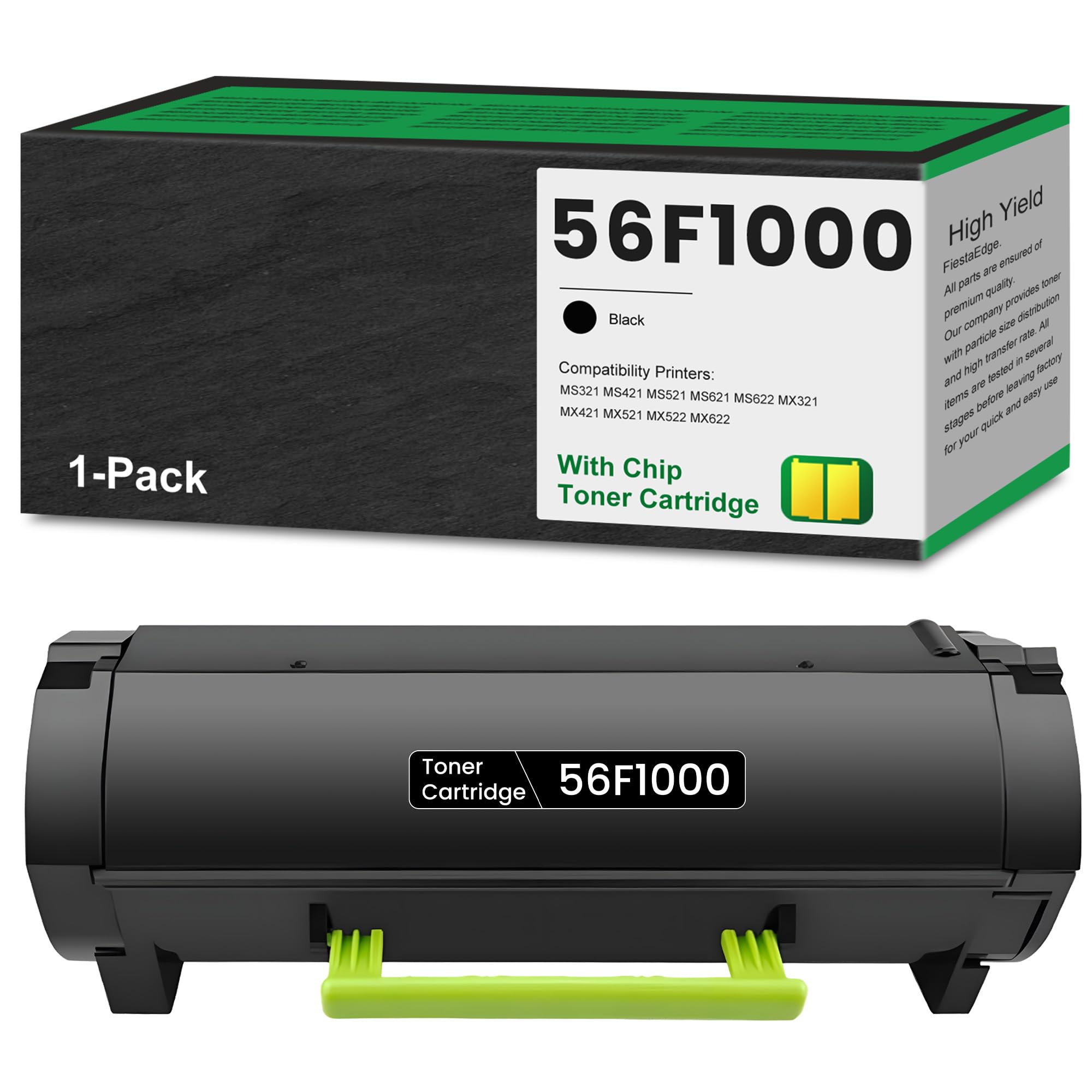Compatible Lexmark 56F1000 Black Toner Cartridge (6000 Page Yield)