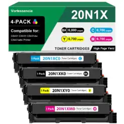 Compatible Lexmark 20N1X 4-Set Extra High Yield Toner Cartridges for CS431 / CX431