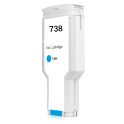 Remanufactured HP 738 Cyan DesignJet Ink Cartridge (300 ml)
