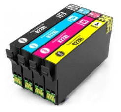 Remanufactured Bulk Set of 4 Ink Cartridges for Epson 822XL: 1 Each of HY Black, Cyan, Magenta & Yellow