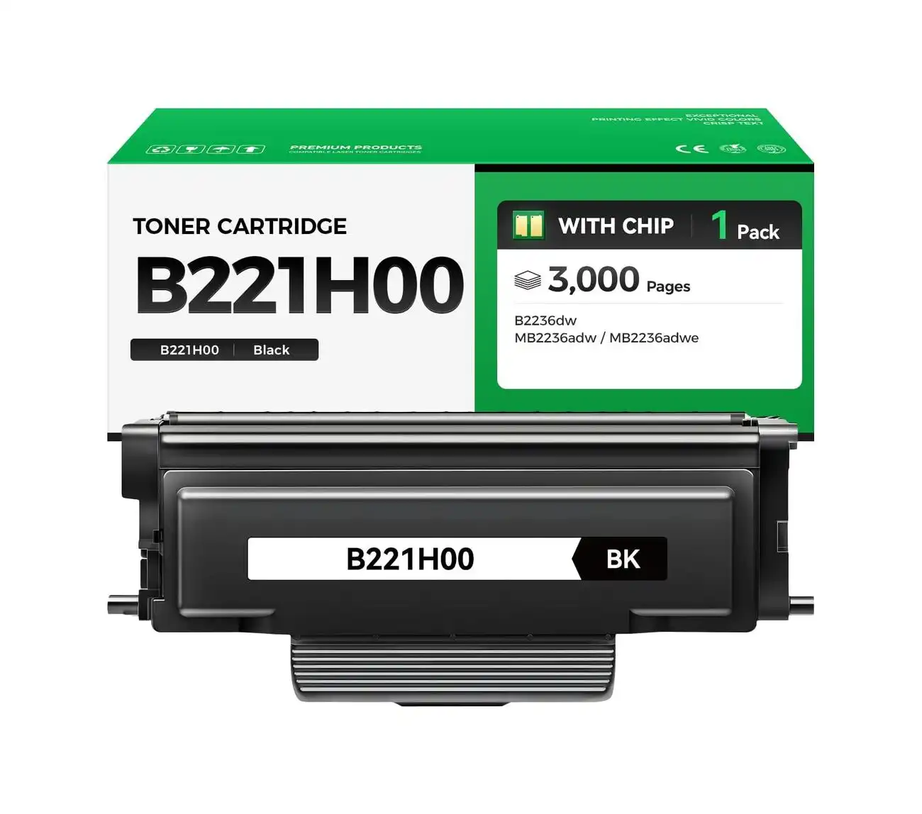Compatible Lexmark B221H00 Black High Yield Toner Cartridge