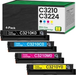 Compatible Lexmark 4-Pack Toner Cartridges for C3224, C3326, MC3224, MC3326
