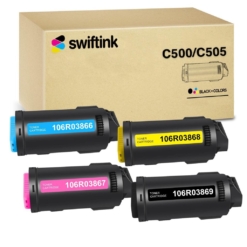 Compatible Xerox VersaLink C500/C505 (Black, Cyan, Magenta, Yellow) Set of 4 Extra High-Yield Toner Cartridges