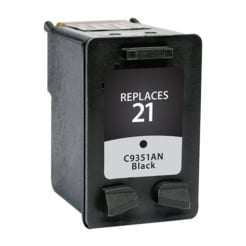 Remanufactured Replacement Black Ink Cartridge for C9351AN / HP 21XL