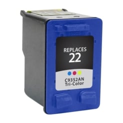 Remanufactured Replacement Tri-Color Ink Cartridge for C9352AN / HP 22XL