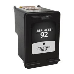 Remanufactured Replacement Black Ink Cartridge for C9362WN / HP 92