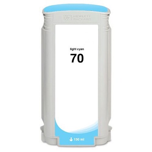 Remanufactured HP C9390A (HP 70) Light Cyan Ink Cartridge
