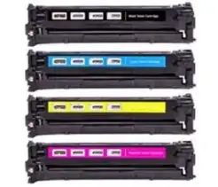 Compatible HP 131A Toner Cartridge Set (Black, Cyan, Magenta, Yellow) - HP CF210 Toner Series