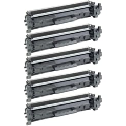 Compatible HP CF217A (HP 17A) Black Toners - Set of 5
