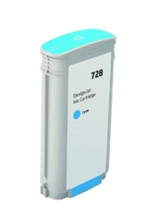 Remanufactured Hewlett Packard (HP) F9J67A (HP 728 Cyan) Ink Cartridge