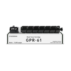 Compatible Canon GPR-61 Black High Yield Toner Cartridge 3763C003AA, 71K Pages