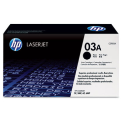 Genuine Hewlett Packard C3903A (HP 03A) Black Laser Toner Cartridge (OEM)