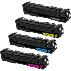 Compatible Replacement for HP 201X (Black, Cyan, Magenta, Yellow) Laser Toner Cartridge Set of 4