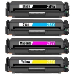 Compatible HP 213Y Extra High-Yield Toner Cartridge 4-Piece Combo Pack