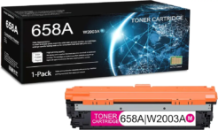 Compatible HP W2003A (HP 658A) Magenta Toner Cartridge (6,000 Page Yield)