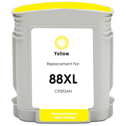 Remanufactured HP C9393AN / HP 88XL Yellow Ink Cartridge