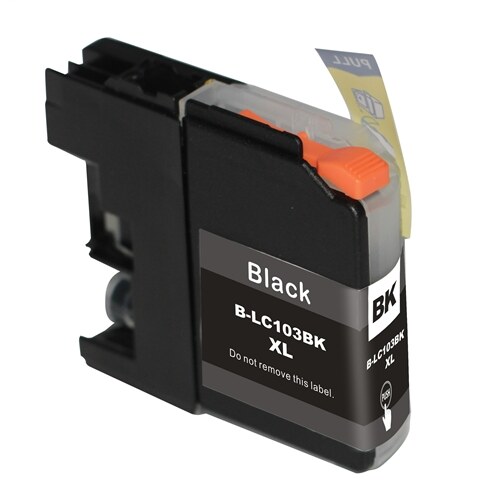 Compatible Brother LC103BK High-Yield Black Ink Cartridge