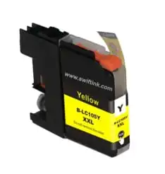 Compatible Brother LC105Y Super High-Yield Yellow Ink Cartridge