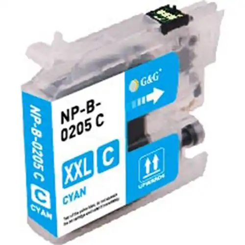 Compatible Brother LC205C Super High-Yield Cyan Ink Cartridge