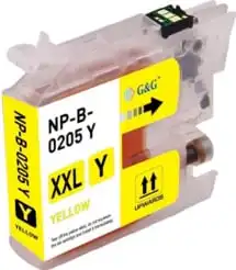Compatible Brother LC205Y Super High-Yield Yellow Ink Cartridge