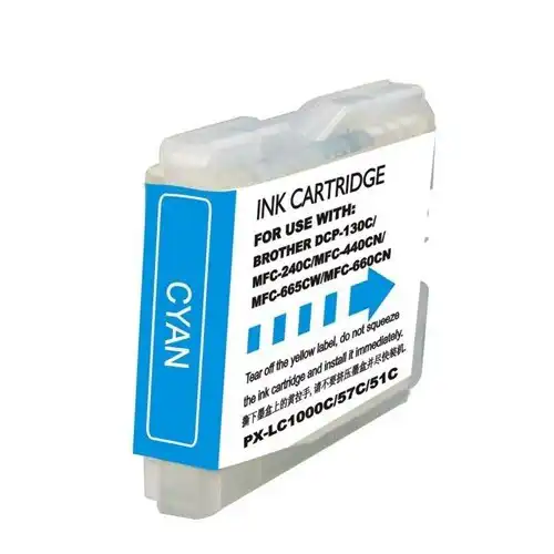 Compatible Brother LC51C XL Cyan Ink Cartridge (Extra High Yield)