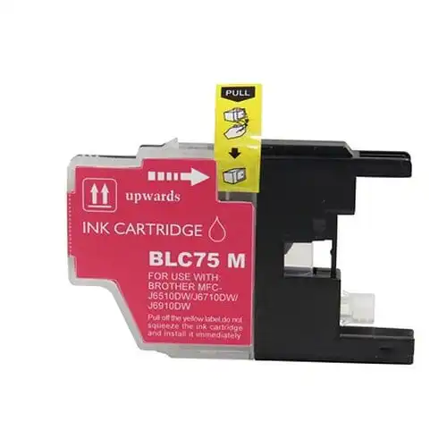 Compatible Brother LC75M XL High Yield Magenta Ink Cartridge
