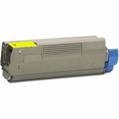 Compatible Okidata 46507501 Yellow Toner Cartridge for C612dn & C612n Printers (6000 Page Yield)
