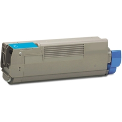 Compatible Okidata 46507503 Cyan Toner Cartridge for C612dn & C612n Printers (6000 Page Yield)