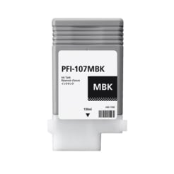 Compatible Canon 6704B001 (PFI-107MBK) Matte Black Ink Cartridge
