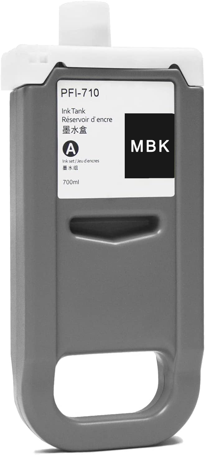 Compatible Canon PFI-710MBK 2353C001 Matte Black Ink Cartridge (700 mL)