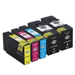 Compatible Canon PGI-1200XL Bulk Set of 5: 2 Black & 1 each of Cyan, Magenta, Yellow Ink Cartridges
