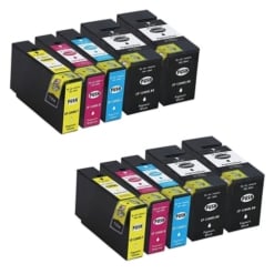 Compatible Canon PGI-1200XL Bulk Set of 10: 4 Black & 2 each of Cyan, Magenta, Yellow Ink Cartridges