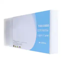 Compatible 220ml Light Cyan Ink Cartridge for Epson T603500 (T563500)