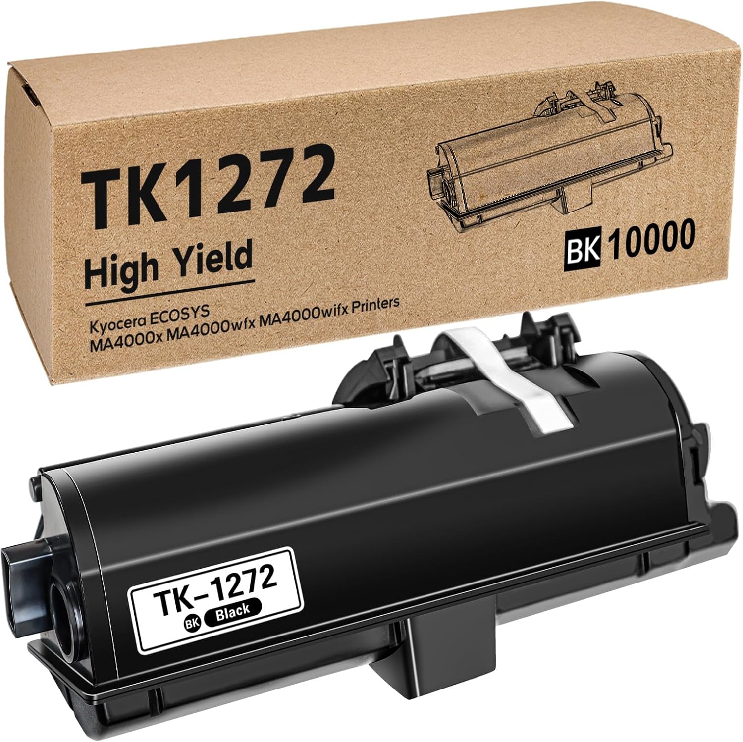 Compatible Kyocera Mita TK-1272 (1T0C140US0) Toner Cartridge, Black 10K Yield