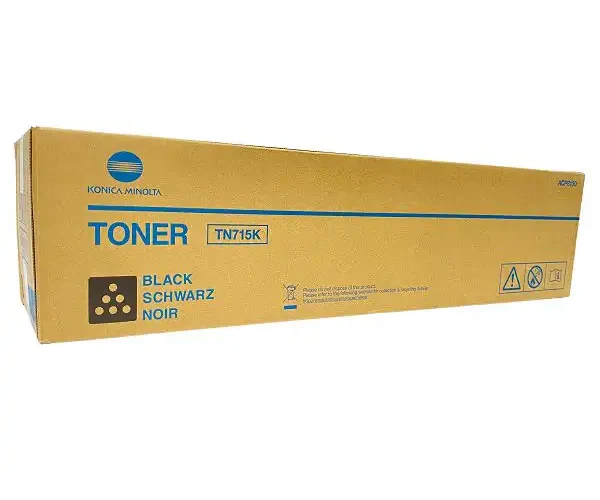 Genuine OEM Konica Minolta TN715K Black Toner for bizhub C750i (ACP8130)