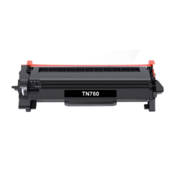 Compatible Brother TN760 High Yield Black Toner Cartridge (3000 Page Yield)