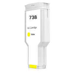Remanufactured HP 738 Yellow DesignJet Ink Cartridge (300 ml)