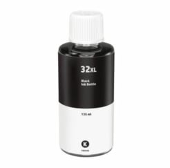 Compatible hp 32xl (1vv24a) high yield black ink bottle 135ml