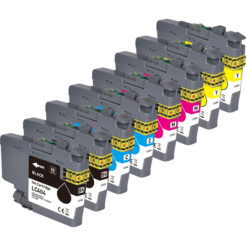 Compatible Brother LC404 8-Set Ink Cartridges: 2 each of Black / Cyan / Magenta / Yellow